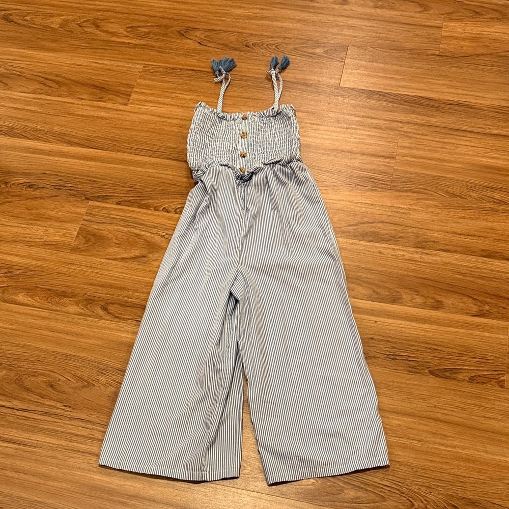 BCBGirls Striped Blue and White Kids One Piece jumper girls size 10